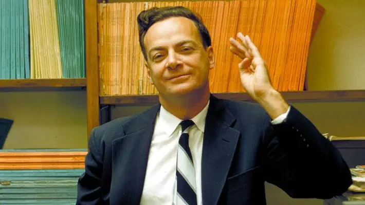 Richard Feynman, one of the greatest science teachers ever, asks a wave to tell him a story.