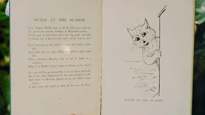 Cute kittens fishing in a river, chain-smoking tabbies on the frontline and psychedelic cats dissolving into far-out fractals… Welcome to the weird and wonderful feline world of Louis Wain