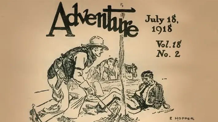 When the iconic painter drew cowboys for adventure magazine